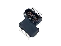 100/1000 Base-T 48 Pin دو پورت مغناطیسی ماژول های شبکه LAN Telecom ترانسفورم
